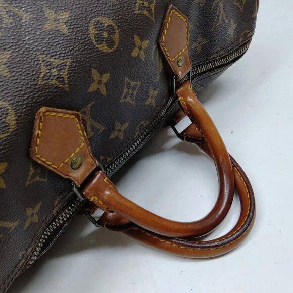 100% Authentic Louis Vuitton Speedy 35 Brown Monogram Hand Bag - Picture 6 of 9